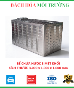 Bể nước inox ngầm 3 mét khối – Bách Hóa Môi Trường