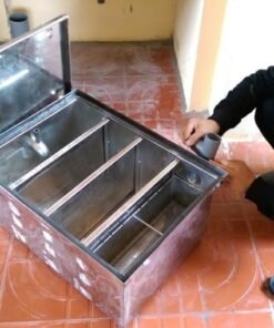 bể tách mỡ nhà hàng kích thước trung bình