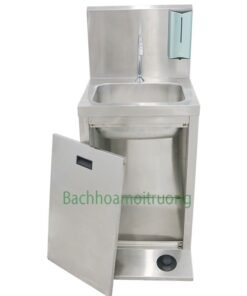 Chậu rửa y tế 1 hố chậu có xà phòng tự động thiết kế chắc chắn