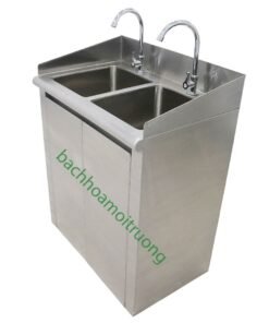 Chậu rửa tay tiệt trùng 2 vòi chuẩn Y Tế hiện đại