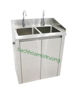 Chậu rửa tay tiệt trùng 2 vòi chuẩn Y Tế hiện đại
