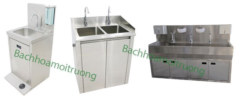 Các loại chậu rửa tay vô khuẩn 1,2,3, vòi