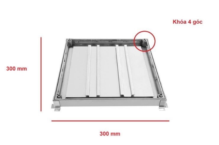 Mẫu nắp chờ hút bể phốt 300x300 mm tại Bách Hóa Môi Trường