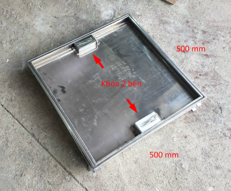 Khóa 4 góc của nắp bể nước ngầm 500x500