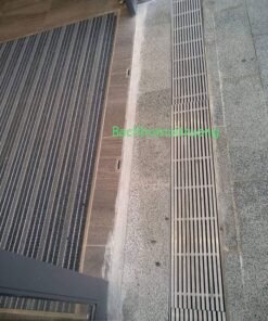 Sử dụng rãnh thoát nước trước cửa nhà của Bách Hóa môi Trường giúp tăng tính thẩm mỹ cho công trình