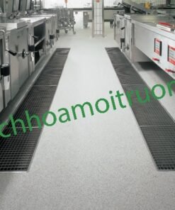 Mương thoát nước nhà hàng sau khi lắp đặt, hoàn thiện xong