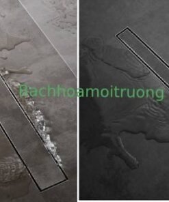 Bạn có thể lát gạch lên trên mương thoát nước bể bơi inox và hai bên để tạo nên vẻ đẹp hài hòa với không gian xung quanh