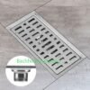 Phần thân của rãnh thoát nước b100 tại Bách Hóa Môi Trường thường có thêm phễu phễu ngăn mùi, ngăn côn trùng với lưới lọc rác đi kèm