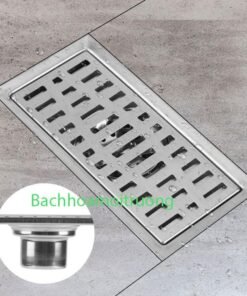 Phần thân của rãnh thoát nước b100 tại Bách Hóa Môi Trường thường có thêm phễu phễu ngăn mùi, ngăn côn trùng với lưới lọc rác đi kèm