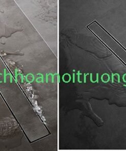 Sử dụng mẫu rãnh thoát sàn inox lát gạch giúp tạo ra vẻ đẹp hài hòa, đồng bộ với không gian xung quanh