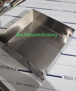 Khay inox 40x40 thiết kế vuông vắn, cân đối, bề mặt sáng bóng mang tính thẩm mỹ cao