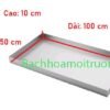 Thông số kích thước của một mẫu khay inox 304 chữ nhật 