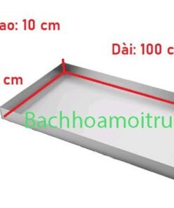Thông số kích thước của một mẫu khay inox 304 chữ nhật 