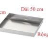 Thông số kích thước các cạnh của khay inox 35x50 tại Bách Hóa Môi Trường