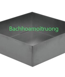 Khay inox vuông 60x60 được Bách Hóa Môi Trường sản xuất theo tiêu chuẩn ISO 9001:2015, đảm bảo chất lượng