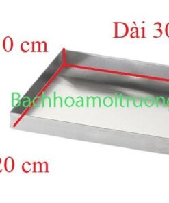Kích thước các cạnh của khay inox 20x30 tại Bách Hóa Môi Trường