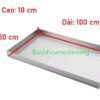 Thông số kích thước của một mẫu khay inox chữ nhật