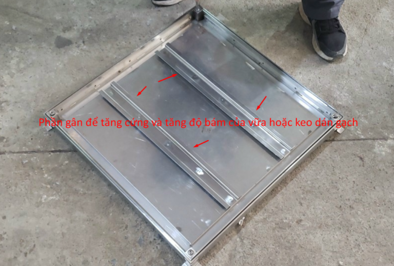 Nắp bể nước ngầm 600x600 mm nhỏ gọn, trọng lượng nhẹ, dễ lắp đặt