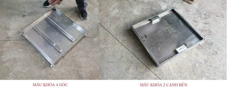Hai mẫu nắp bể nước ngầm 400x400 mm đều có kích thước nhỏ, phù hợp với môi trường dân dụng
