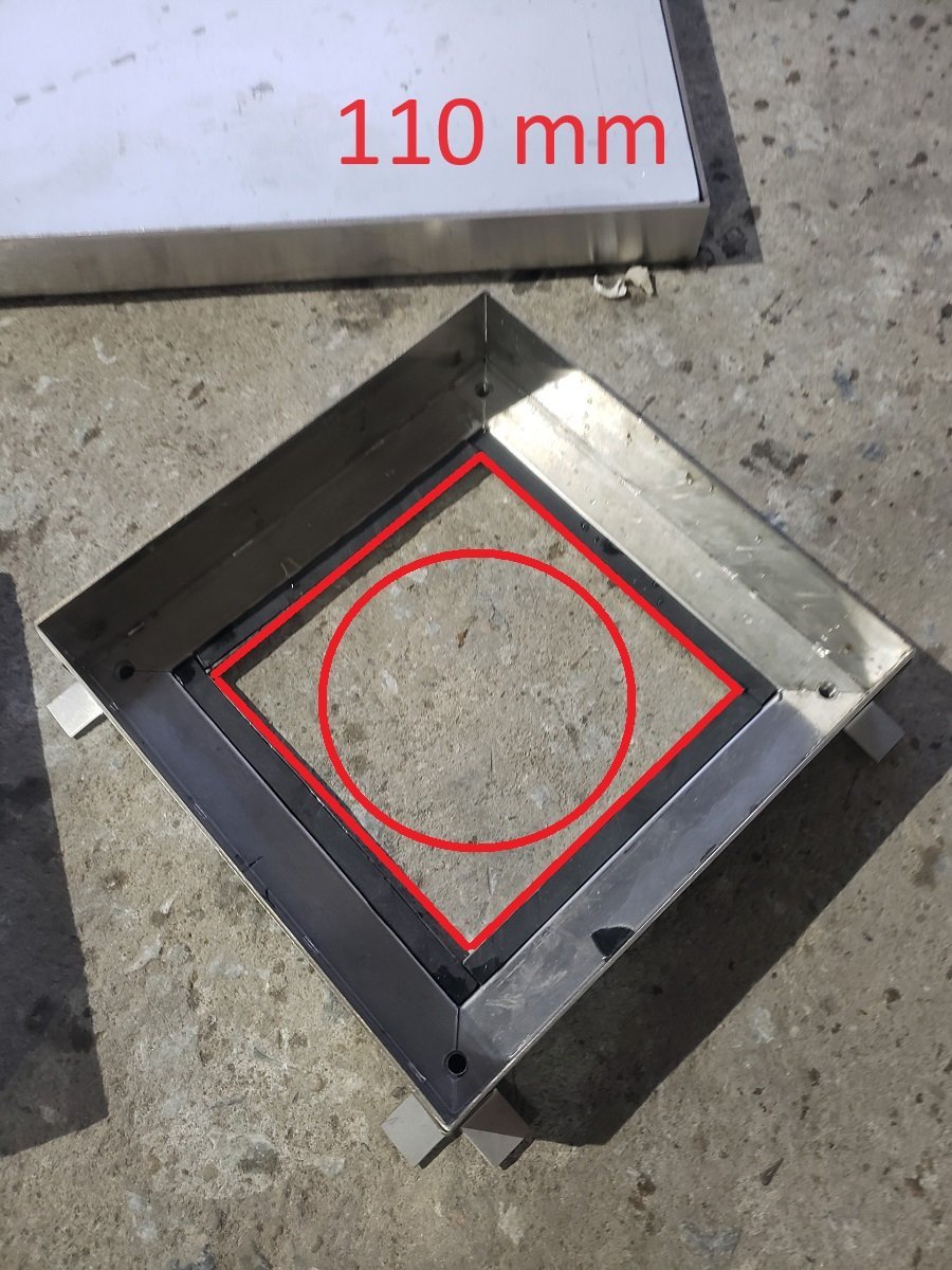Nắp chờ hút bể phốt 200x200 mm thiết kế cứng cáp, dày dặn, có khả năng chịu tải cao