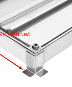 Phụ kiện tai inox giúp tăng độ bám cho nắp chờ hút bể phốt 200x200 mm