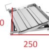 Kích thước các cạnh của nắp chờ hút bể phốt 250x250 mm