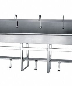Hố chậu rửa công nghiệp 5 vòi nước