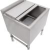 Hình ảnh thùng đá inox có chân 304 thiết kế bền đẹp