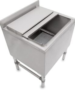 Hình ảnh thùng đá inox có chân 304 thiết kế bền đẹp
