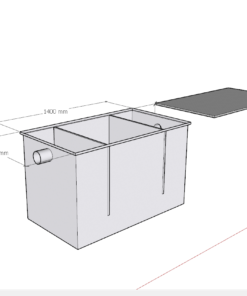 Bể tách mỡ 1000l công nghiệp giá tốt