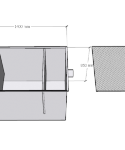 Bể tách mỡ 1000l công nghiệp giá tốt