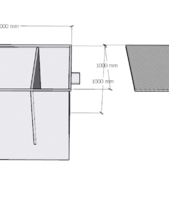 Bể tách mỡ 2000l thải khoảng 7500 – 15000/l mỗi ngày