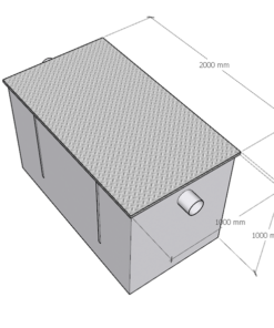 Bể tách mỡ 2000l thải khoảng 7500 – 15000/l mỗi ngày