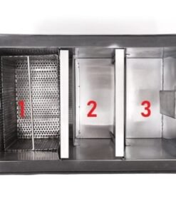 Bể tách mỡ 3 ngăn giúp nâng cao hiệu quả tách mỡ, xử lý rác thải 