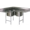 Bàn bếp inox chữ L với đa dạng thiết kế, kích thước giúp công việc nhà bếp được nhanh chóng, vệ sinh hơn