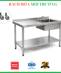 Bàn bếp có bánh xe – Di chuyển dễ dàng, linh hoạt mọi không gian