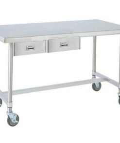 Bàn bếp inox có hộc tủ là một loại bàn làm từ chất liệu inox và tích hợp sẵn các hộc tủ tiện lợi