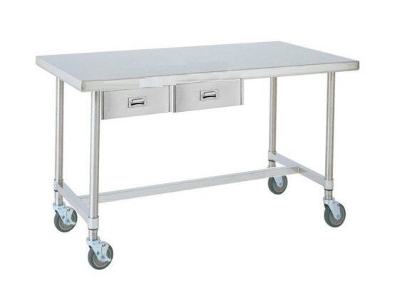 Bàn bếp inox có hộc tủ là một loại bàn làm từ chất liệu inox và tích hợp sẵn các hộc tủ tiện lợi