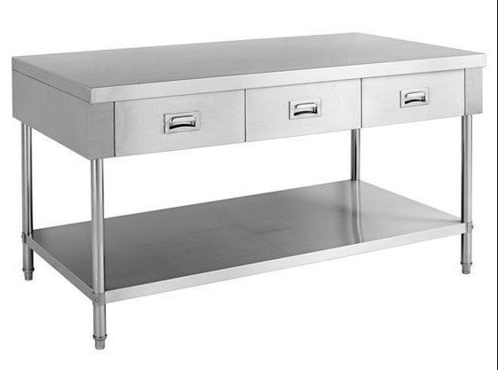 Bàn bếp inox có hộc tủ thiết kế thông minh, tối ưu không gian