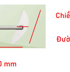 Thông số kỹ thuật của cánh khuấy bán nguyệt 