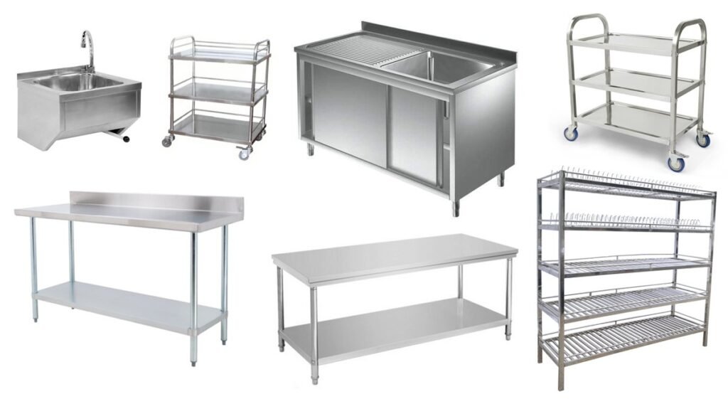 Kệ inox có nhiều loại để đáp ứng nhu cầu sử dụng trong nhiều lĩnh vực của cuộc sống 
