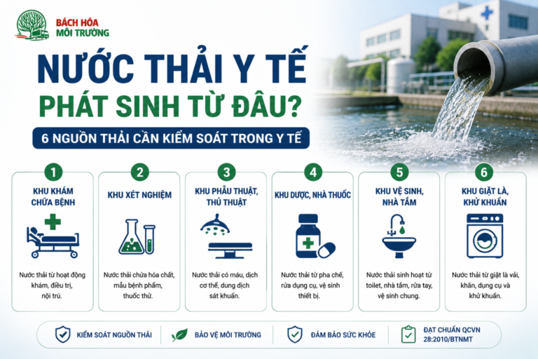 Nước thải y tế phát sinh từ đâu? 6 nguồn thải cần kiểm soát trong y tế